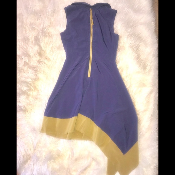 Esley Blue Asymmetrical Dress NWT - Picture 4 of 5